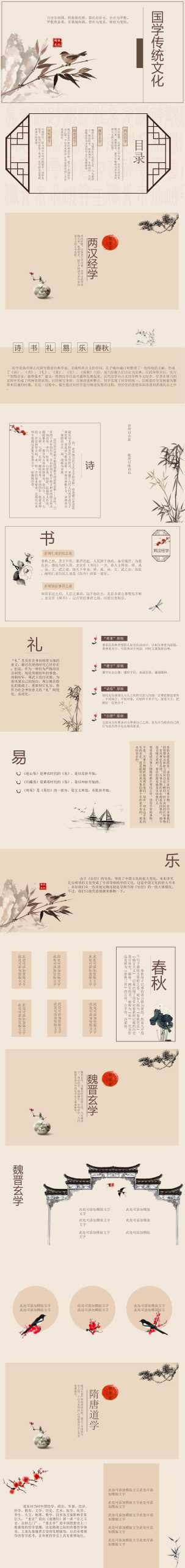 “国学传统文化”通用教学课件PPT